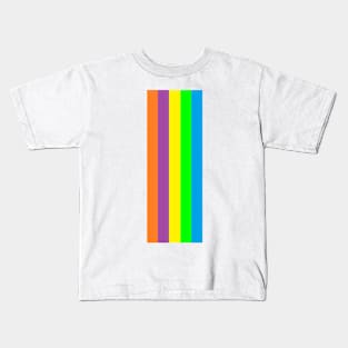 Wonderful Colorful Lines Kids T-Shirt